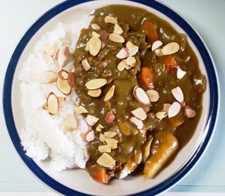 カレーライス&アーモンドスライス