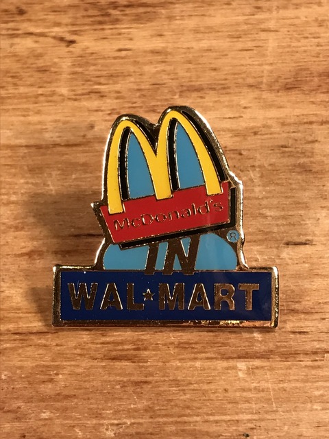 Vintage McDonald's “Wal Mart” Metal Pins (1)