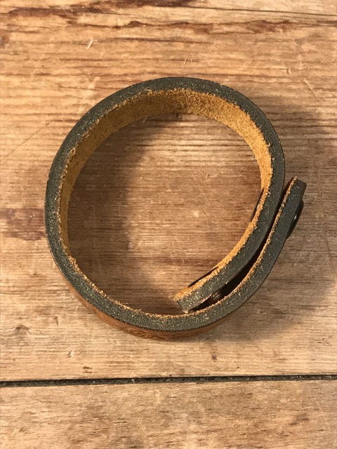 vintage american name leather bracelet (294)
