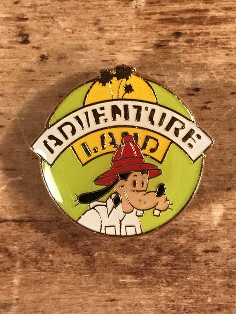 Vintage Disneyland Goofy Adventure Land Enamel Pins (1)