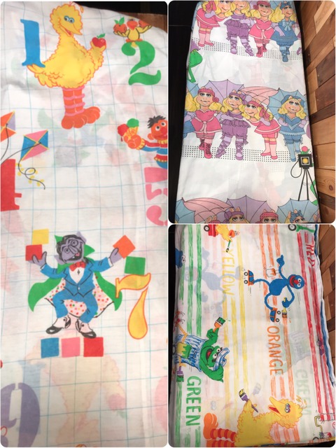 Vintage Sesame Street Bed Sheet