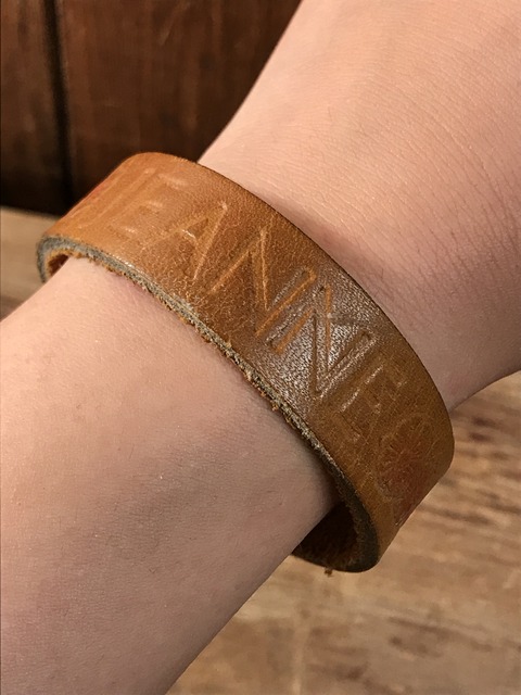 vintage american name leather bracelet (8)