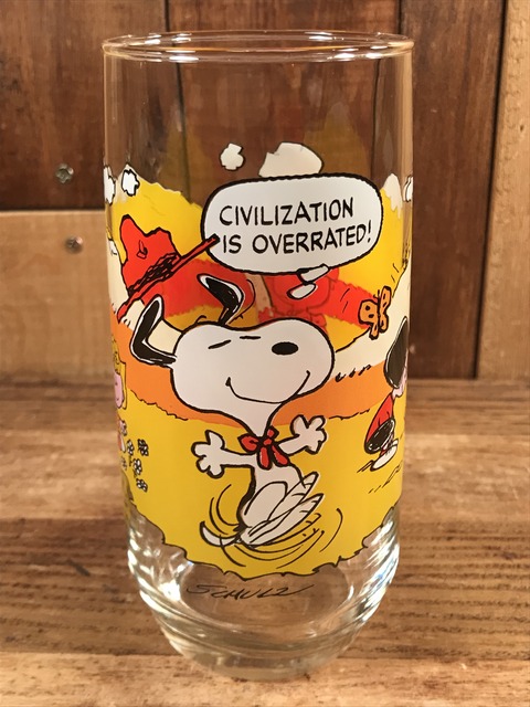 Vintage McDonald's Camp Snoopy Collection Glass (1)