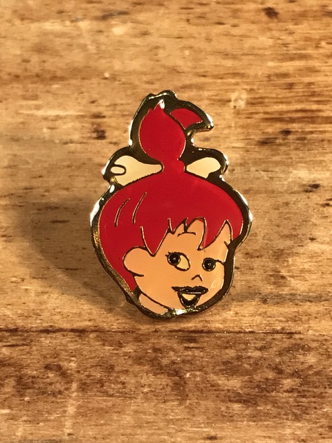 Vintage Flintstones “Pebbles” Enamel Pins (1)