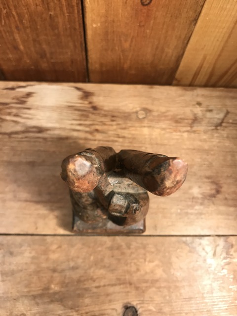 vintage wooden peace sign figurine (77)