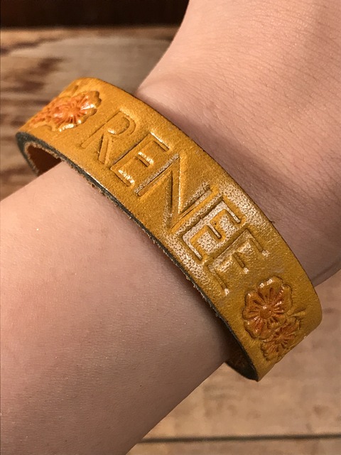 vintage american name leather bracelet (7)