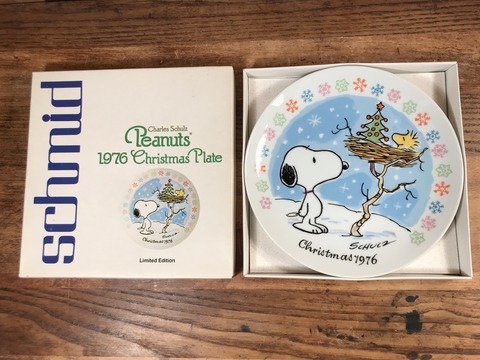 70年代 ビンテージ スヌーピー クリスマスプレート お皿 (2)