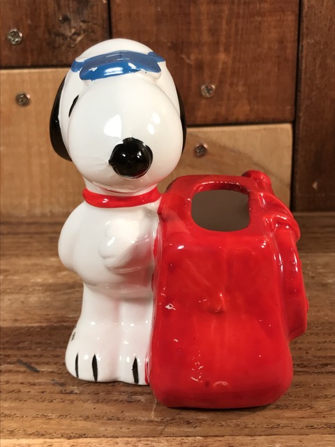 Vintage Peanuts Snoopy “Tennis” Ceramic Container (5)