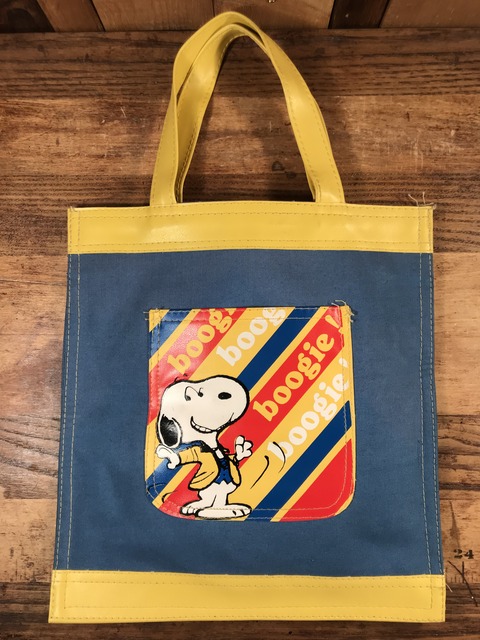 70年代 ビンテージ スヌーピー トートバッグ (1)