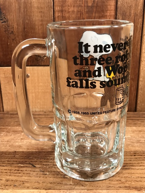 Vintage Anchor Hocking Peanuts Snoopy Glass Mug (4)