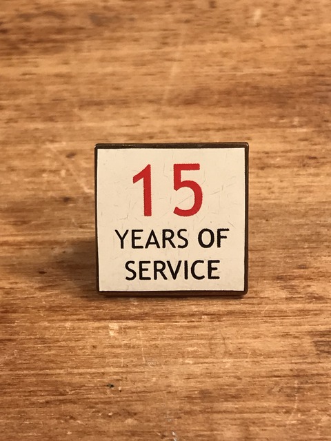 Vintage 15 Years Of Service Metal Pins (1)