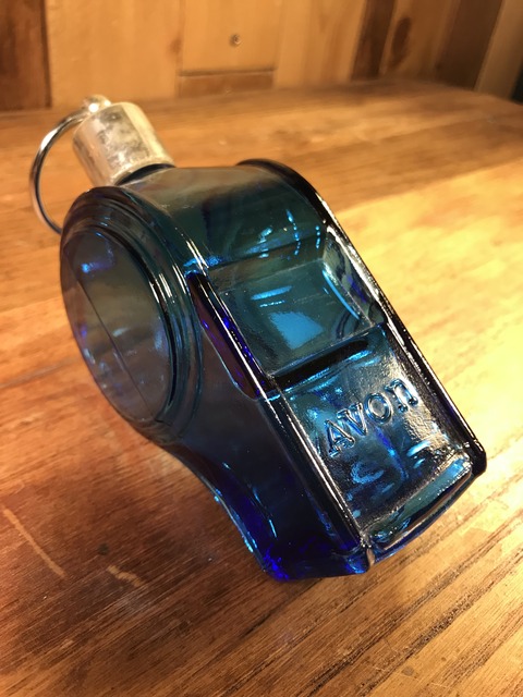 Vintage Avon After Shave Whistle Glass Bottle (3)
