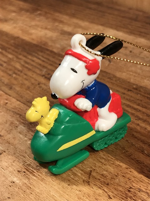Vintage Peanuts Snoopy & Woodstock PVC Figure Ornament (2)