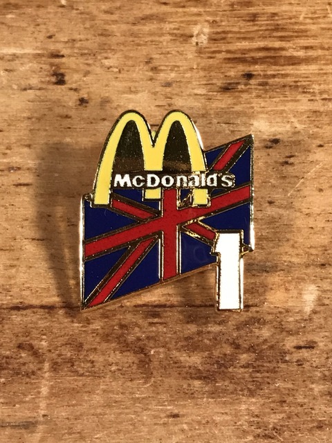 Vintage McDonald's “Union Jack 1” Metal Pins (1)