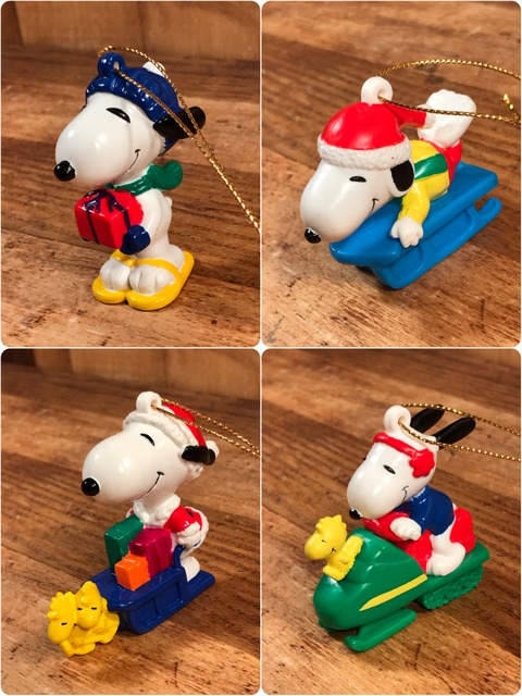 Vintage Peanuts Snoopy PVC Figure Ornament