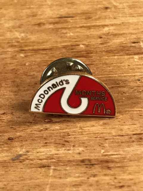 Vintage McDonald's “Months Service” Metal Pins (1)