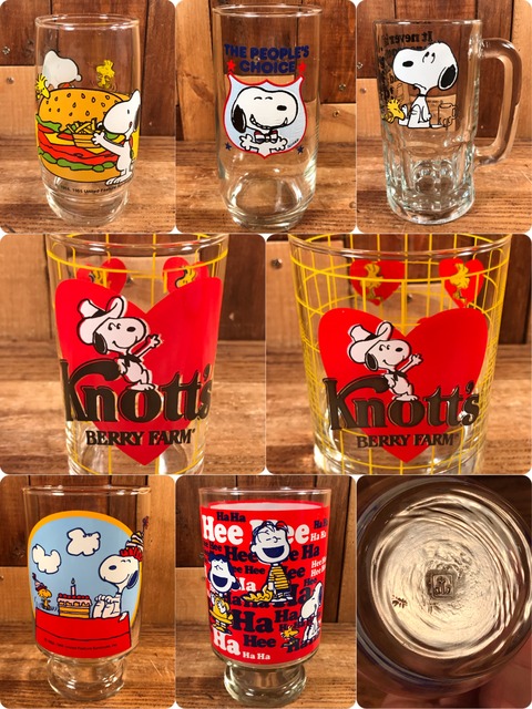 Vintage Peanuts Snoopy Glass Item (1)