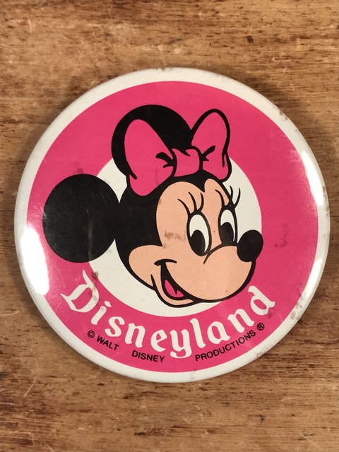 Vintage Disneyland Minnie Mouse Metal Pinback (20)