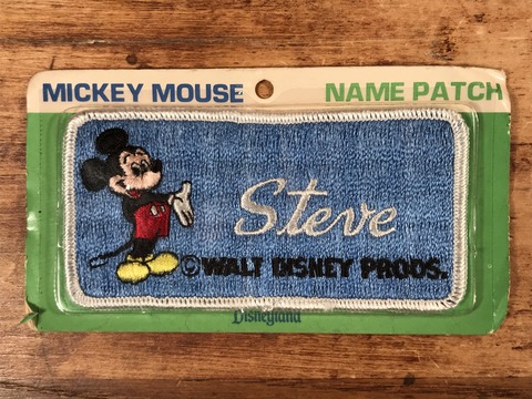 Vintage Disneyland Mickey Mouse Name Patch (6)