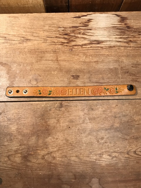 vintage american name leather bracelet (45)