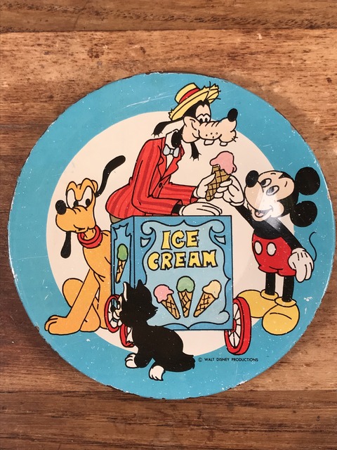 Vintage Disney “Ice Cream” Play house Tin Dish (113)