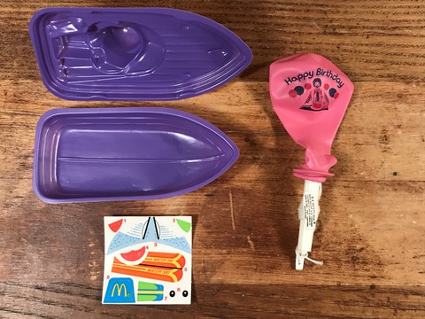 Vintage McDonald's “Grimace” Plastic Boat Happy Meal Toy (19)