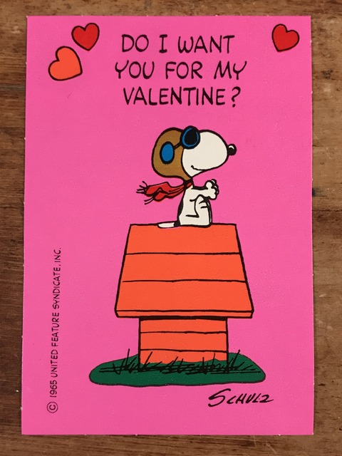 Vintage Hallmark Peanuts Snoopy Valentine Card (1)