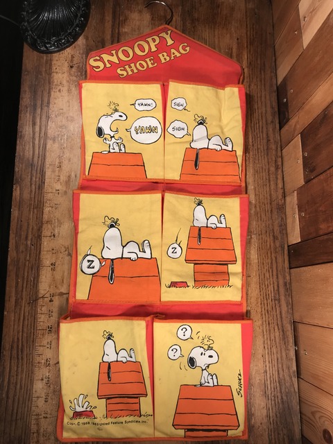 Vintage Peanuts Snoopy Shoe Bag Wall Pocket (1)