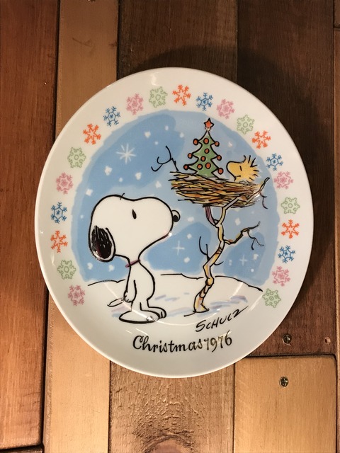 70年代 ビンテージ スヌーピー クリスマスプレート お皿 (19)