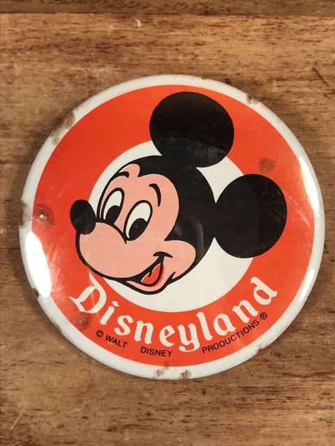Vintage Disneyland Mickey Mouse Metal Pinback (20)