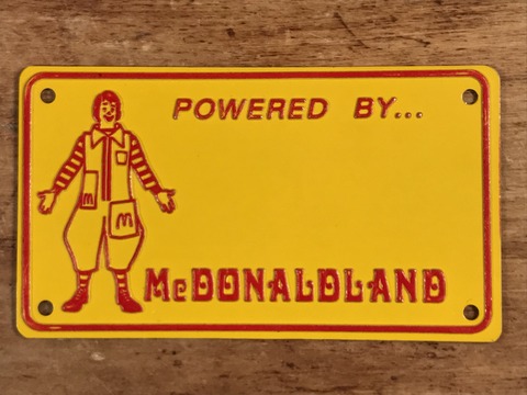 Vintage McDonaldland “Ronald” Metal License Plate (1)