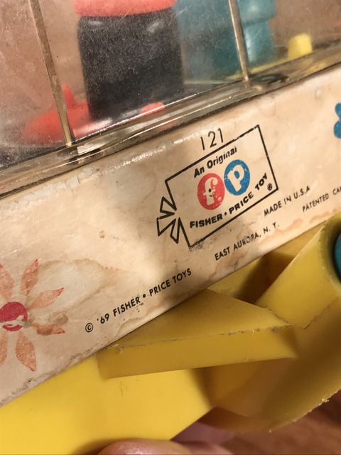 Vintage Fisher Price “Happy Hoppers” Push Pull Toy (24)