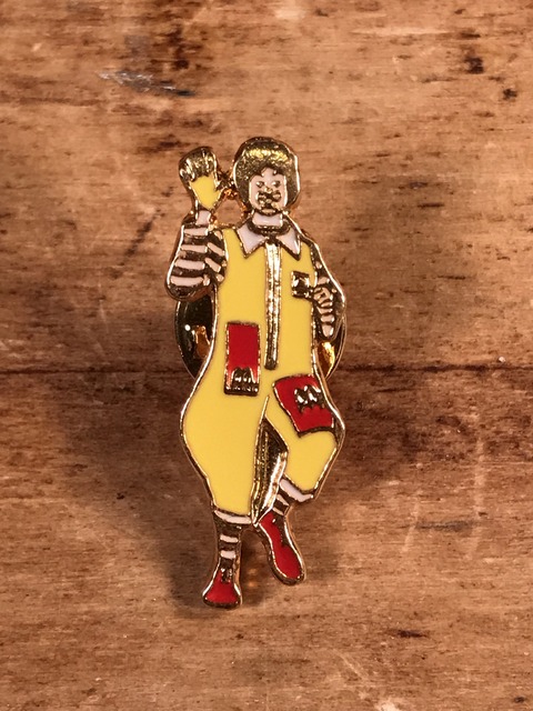 Vintage McDonald's “Ronald” Metal Pins (4)