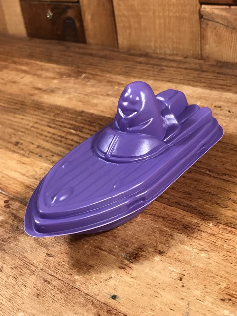 Vintage McDonald's “Grimace” Plastic Boat Happy Meal Toy (2)