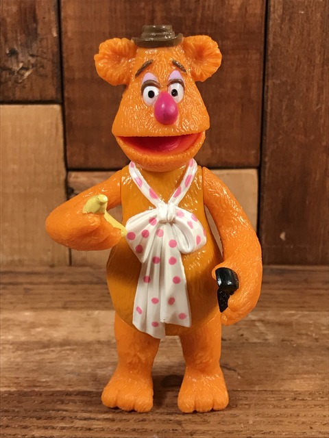 Vintage Muppets “Fozzie Bear” Jack In The Box Meal Toy (1)