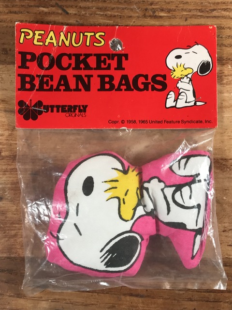 Vintage Butterfly Peanuts Snoopy Pocket Bean Bags (1)