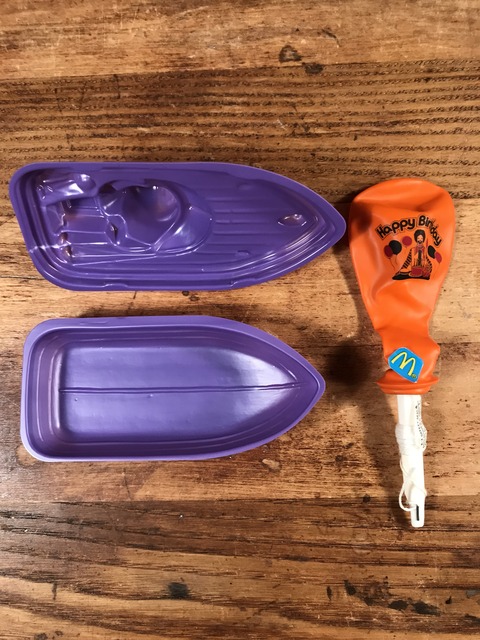 Vintage McDonald's “Grimace” Plastic Boat Happy Meal Toy (45)