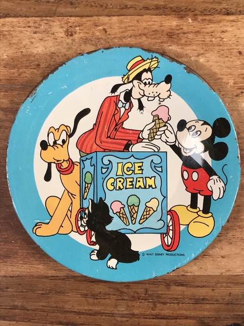 Vintage Disney “Ice Cream” Play house Tin Dish (97)