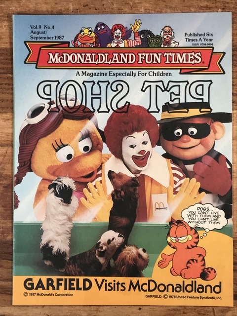 Vintage McDonaldland Fun Times “Garfield” Magazine (1)