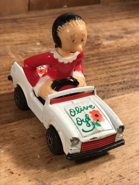 Vintage Matchbox Popeye “Olive” Die Cast Mini Car (3)
