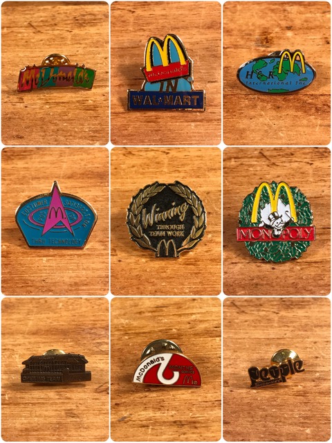 Vintage McDonald's Metal Pins (2)