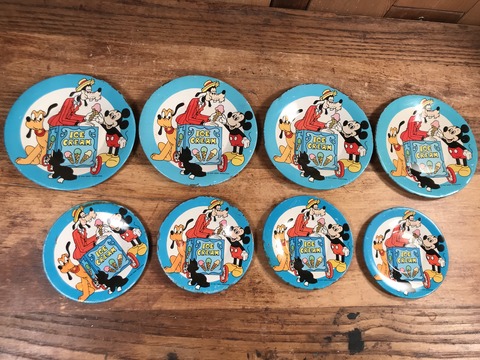 Vintage Disney “Ice Cream” Play house Tin Dish