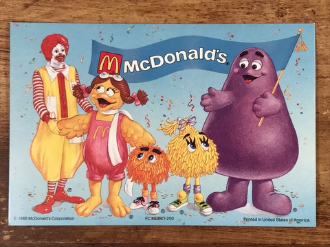 Vintage McDonald's “Ronald & Fry Kids” Postcard (4)