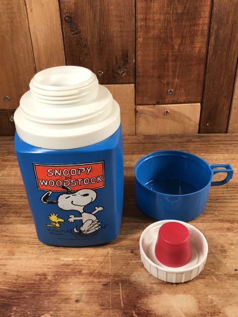 Vintage Thermos Peanuts Snoopy & Woodstock Thermos Bottle (20)