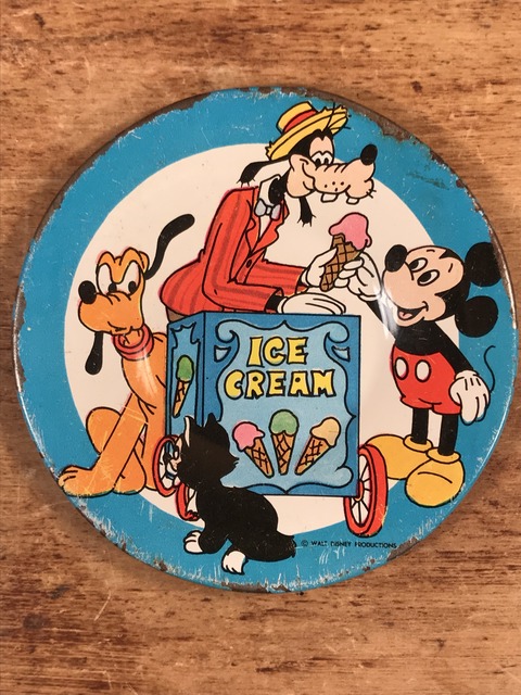 Vintage Disney “Ice Cream” Play house Tin Dish (1)
