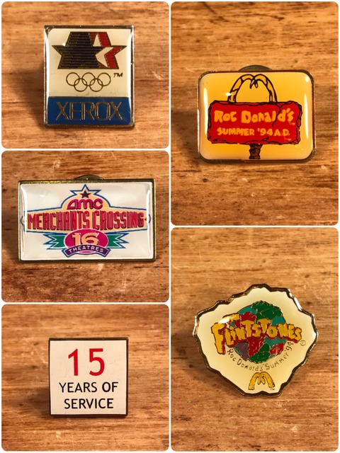 Vintage McDonald's Metal Pins (4)