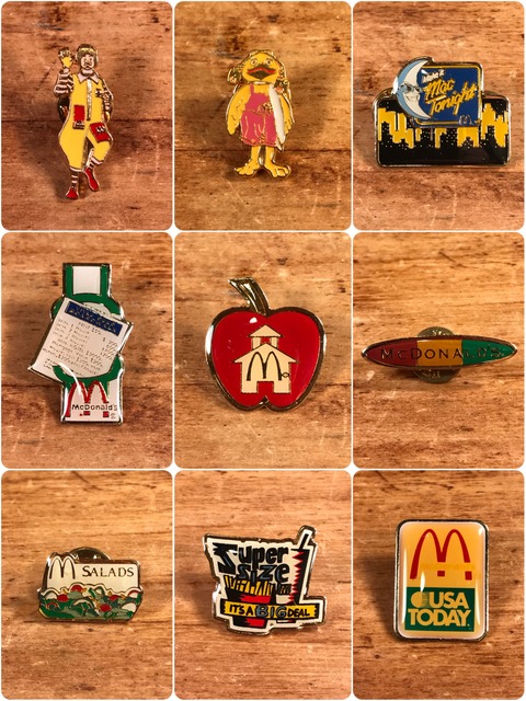 Vintage McDonald's Metal Pins (1)