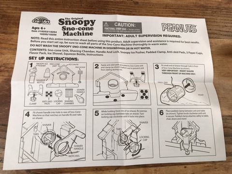 Vintage Peanuts Snoopy Sno-cone Machine (20)