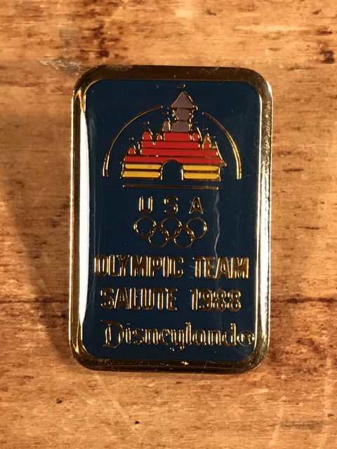 Vintage Disneyland Olympic Team Salute Enamel Pins (1)