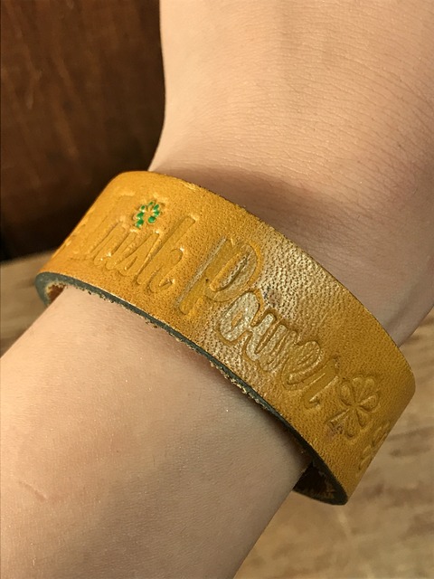 vintage american name leather bracelet (5)